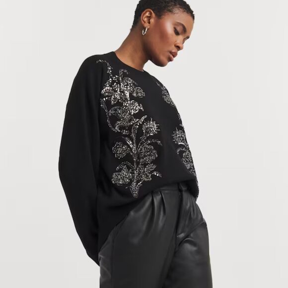 Ted Baker Hazile Embellished Sequin Sweater